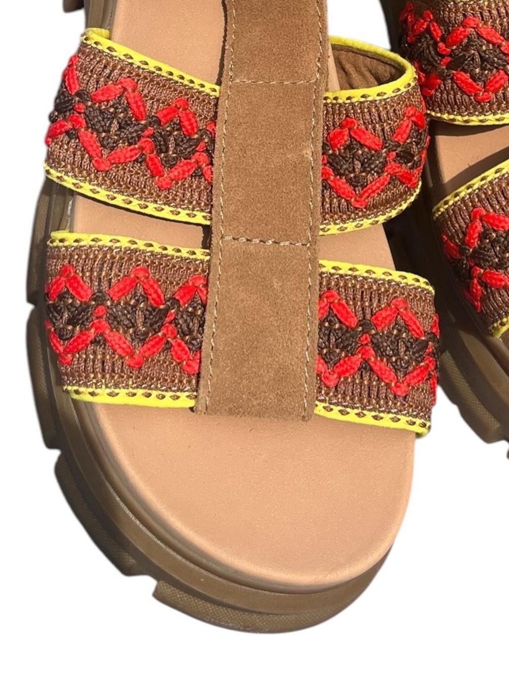 UGG Boho Brown Platform Sandals Size 8.5 Ugg Ashton Size 8.5 - Picture 7 of 16